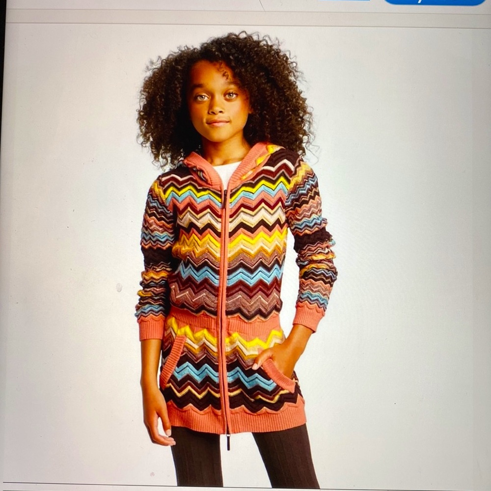 MISSONI LIMITED EDITION YOUTH SWEATER WITH HOOD AND ZIPPER